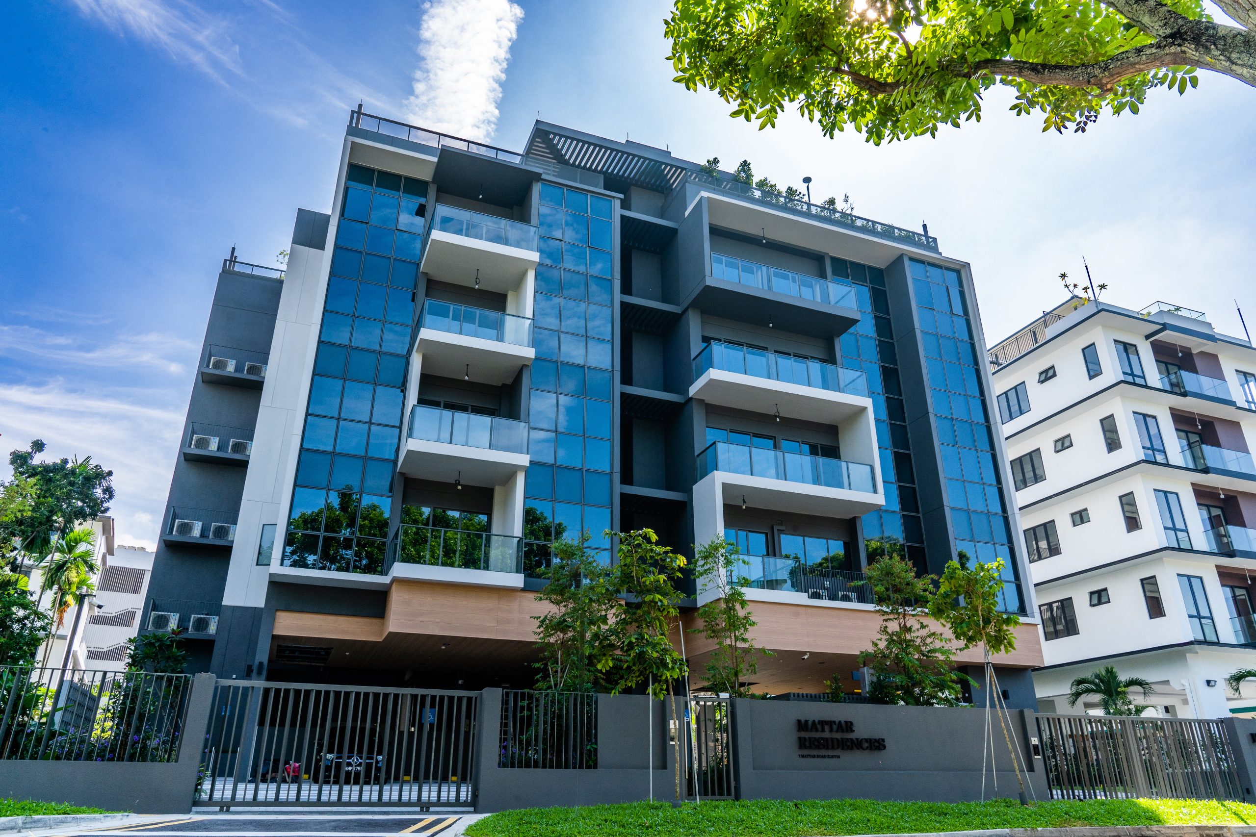 Mattar Residences front facade view